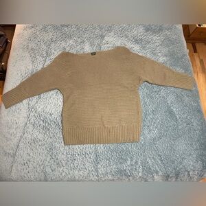 RUE+ Women’s Sweater Sz 3X Olive Green Pullover Acrylic 3/4 Sleeve EUC